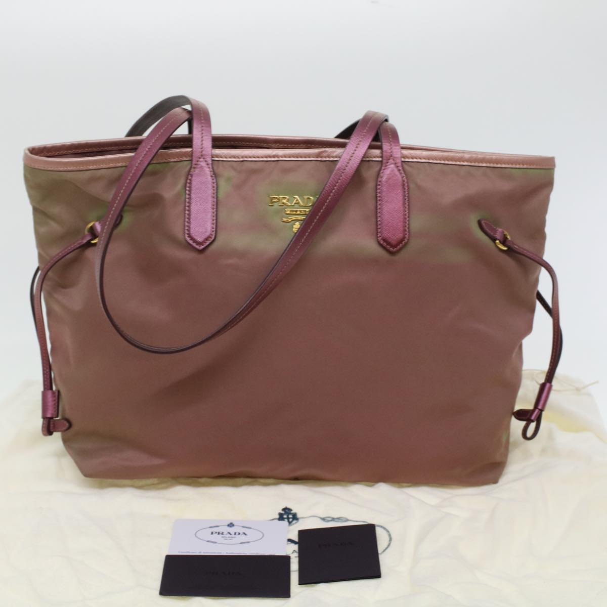 PRADA Tote Bag Nylon Pink  bs6071