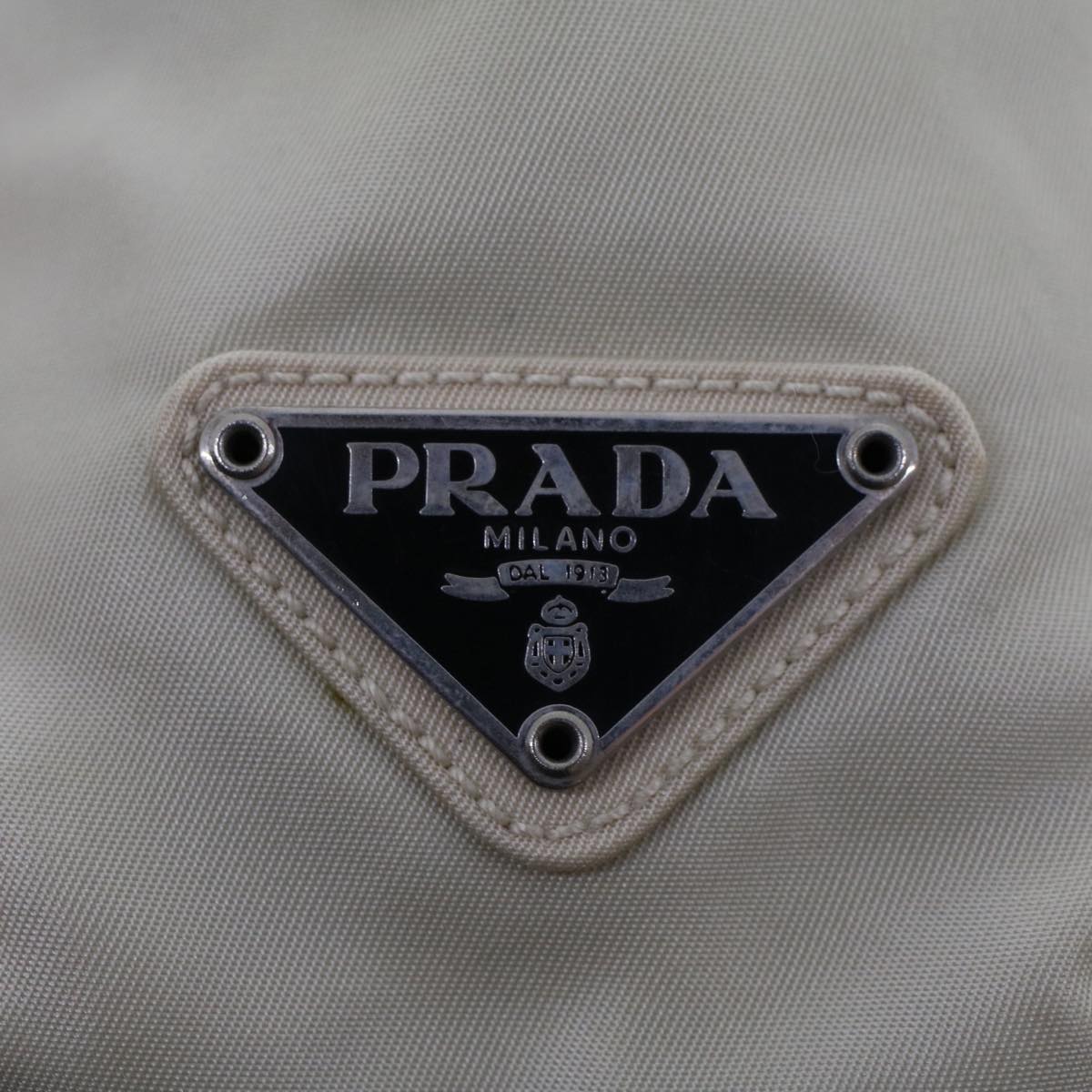 PRADA Shoulder Bag Nylon White  bs6074