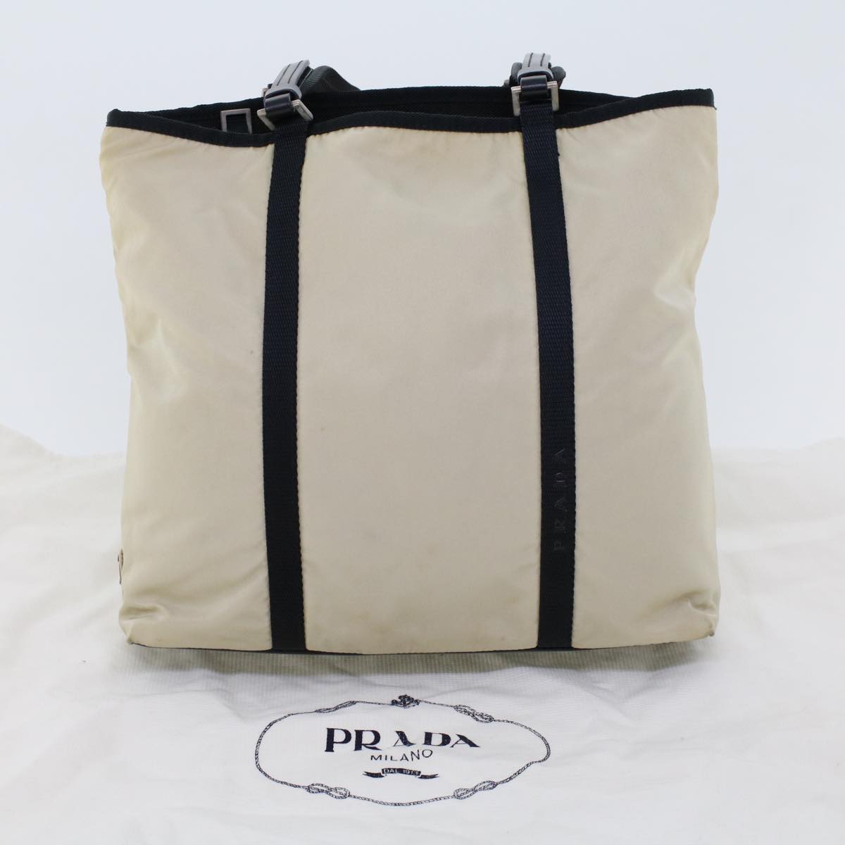 PRADA Shoulder Bag Nylon White  bs6074