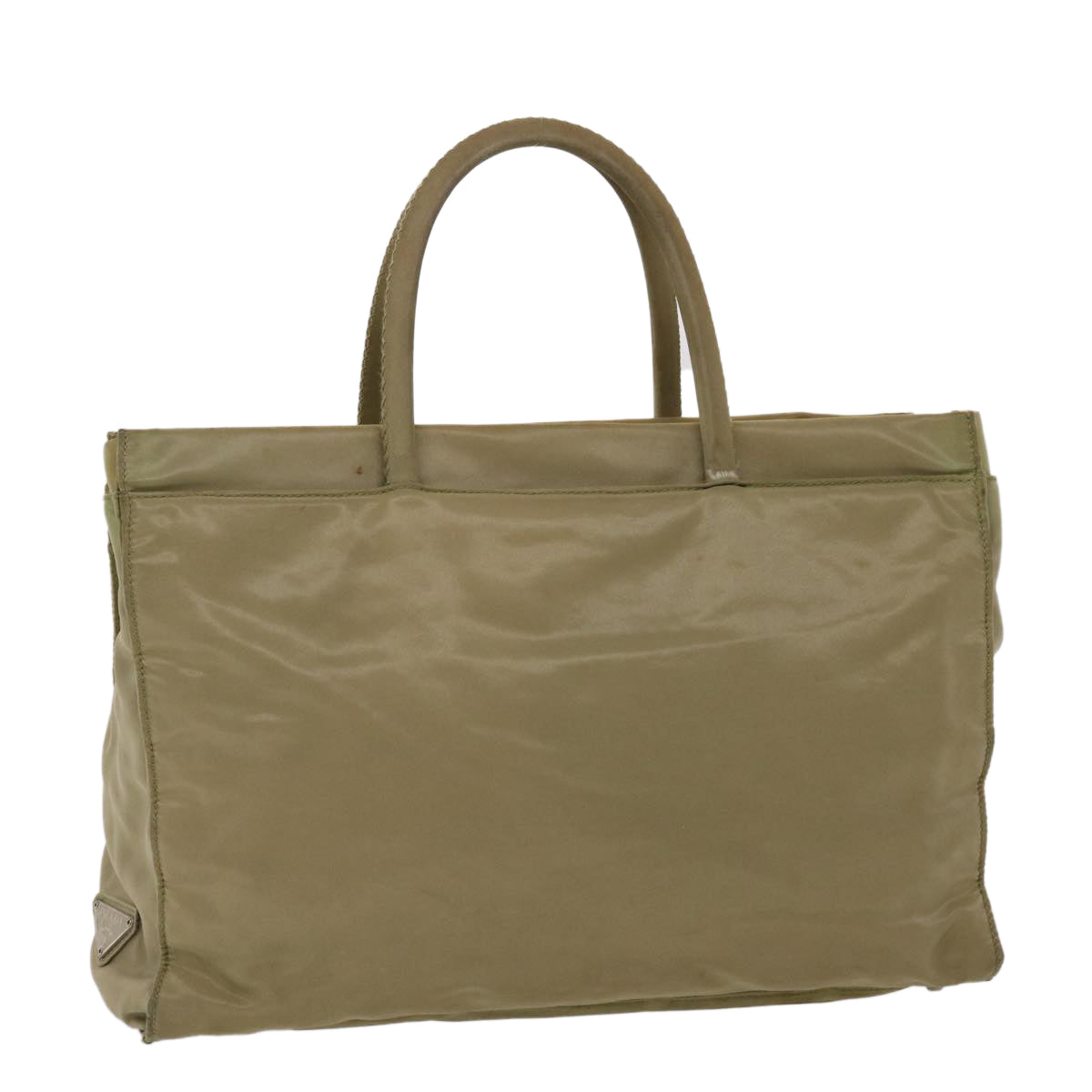 PRADA Hand Bag Nylon Khaki  bs6392