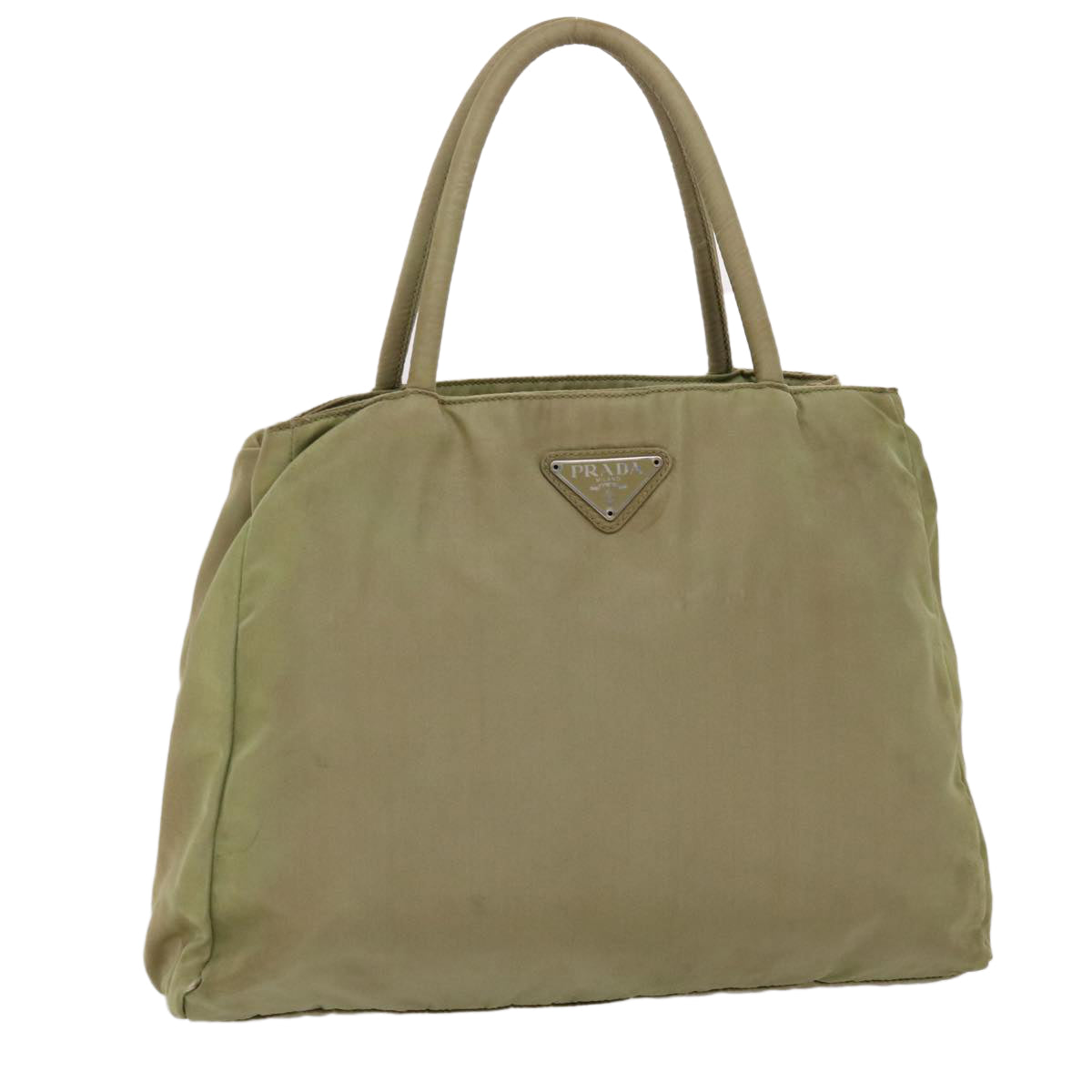 PRADA Hand Bag Nylon Khaki  bs6394