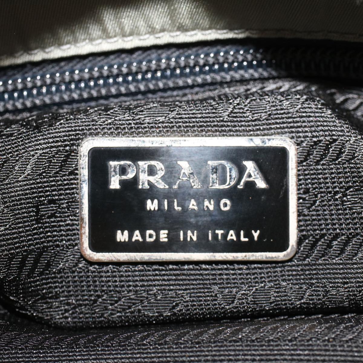 PRADA Shoulder Bag Nylon Gray  bs6399