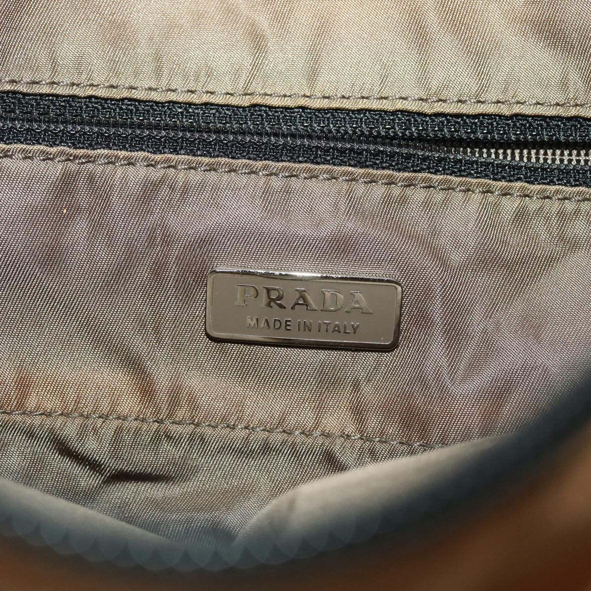 PRADA Hand Bag Nylon Brown  bs6562