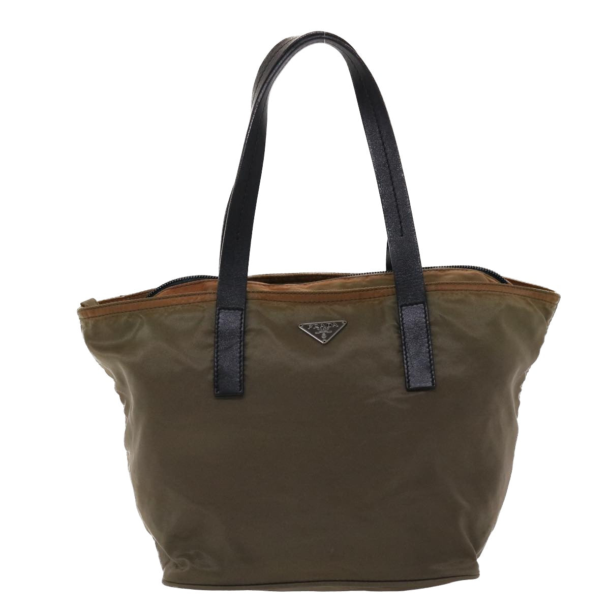 PRADA Hand Bag Nylon Brown  bs6562