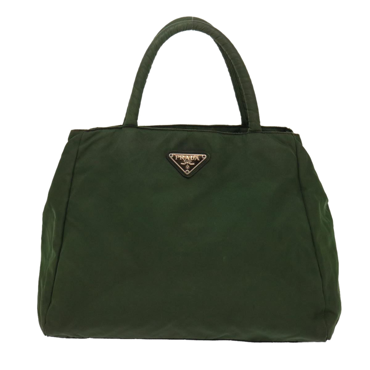 PRADA Hand Bag Nylon Green  bs6630