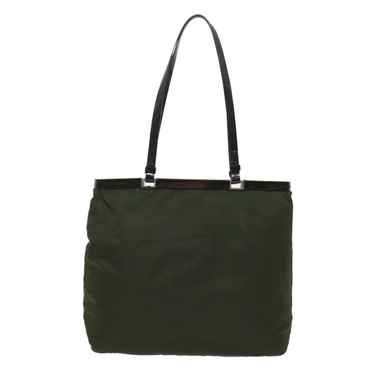 PRADA Shoulder Bag Nylon Leather Green  bs6634