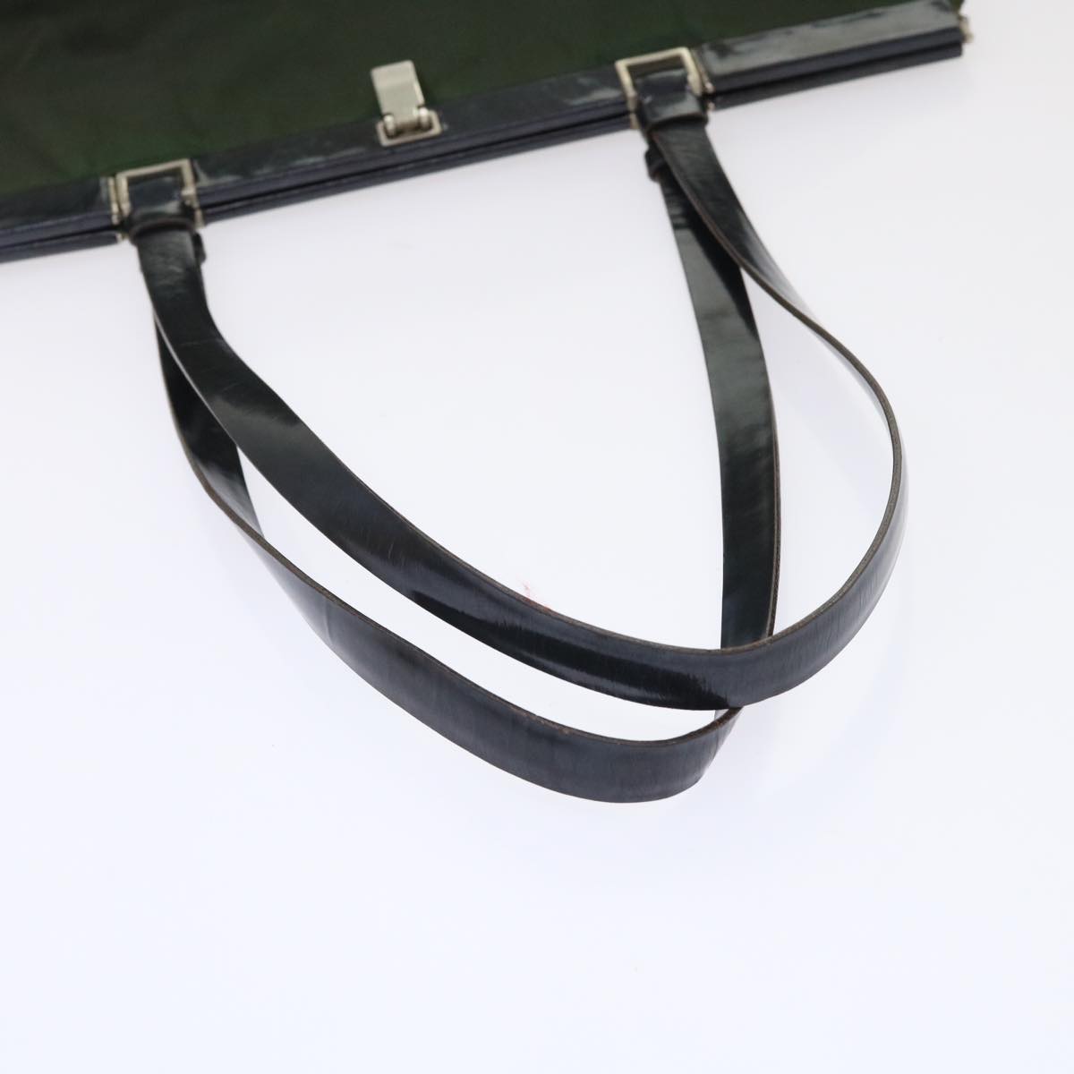 PRADA Shoulder Bag Nylon Leather Green  bs6634