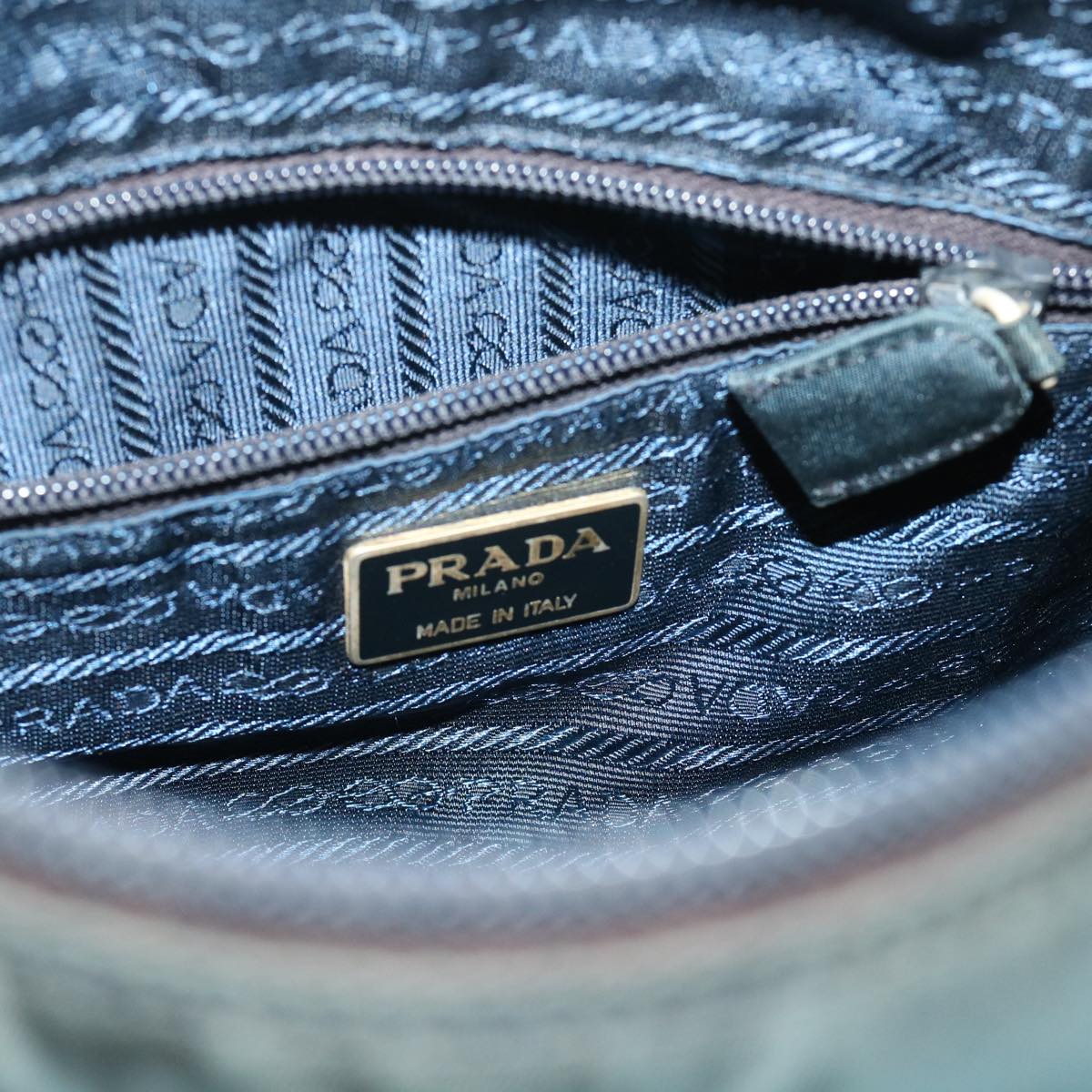 PRADA Hand Bag Nylon Navy  bs6635