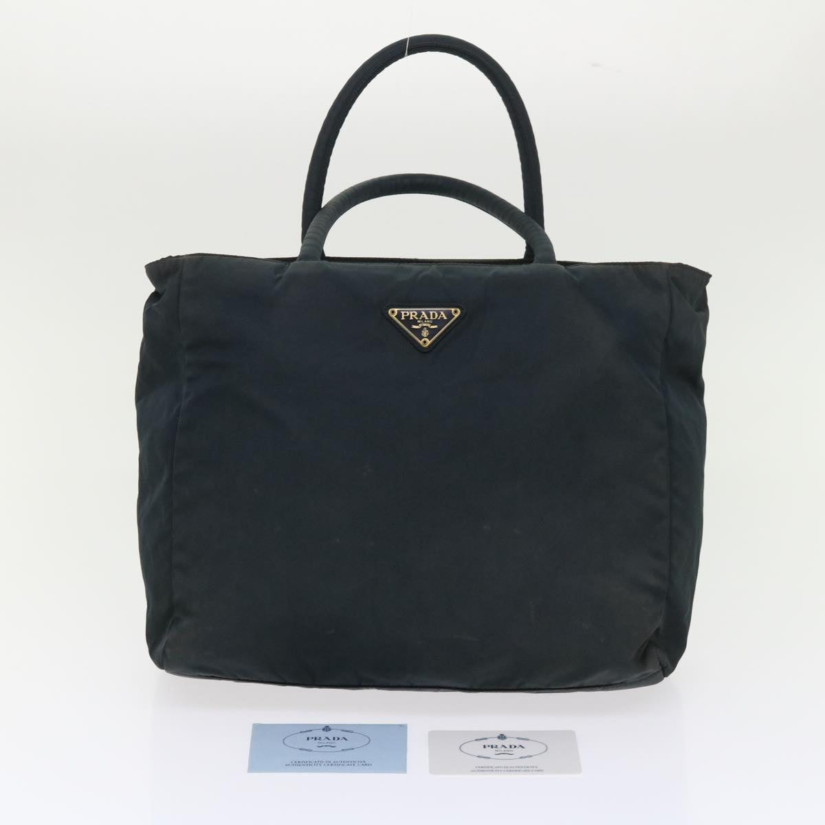 PRADA Hand Bag Nylon Navy  bs6635