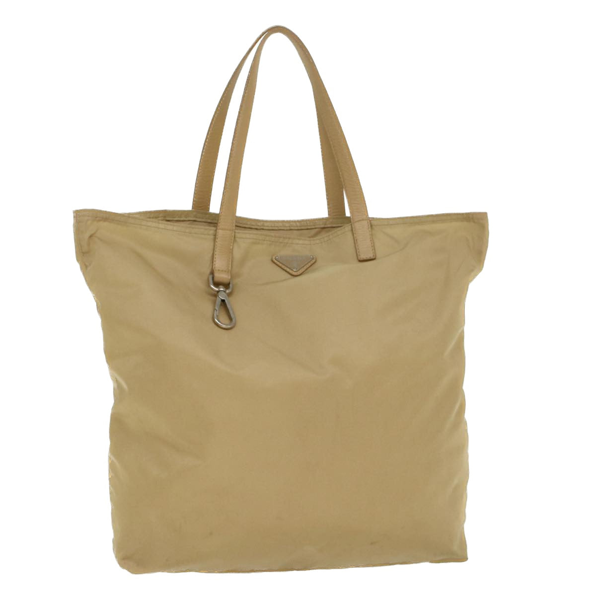 PRADA Tote Bag Nylon Beige  bs6674