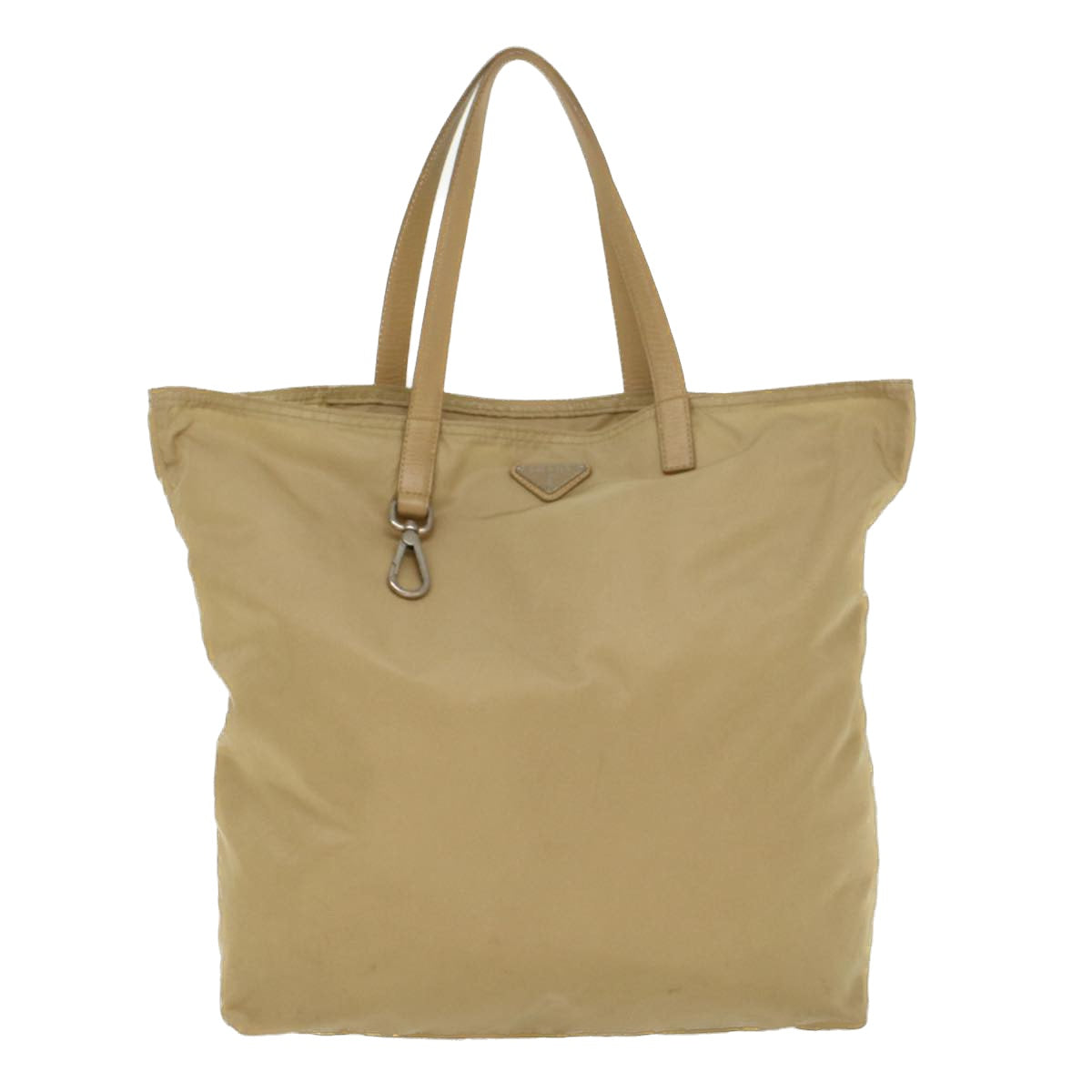 PRADA Tote Bag Nylon Beige  bs6674