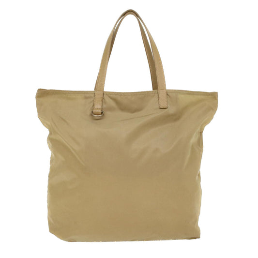 PRADA Tote Bag Nylon Beige  bs6674