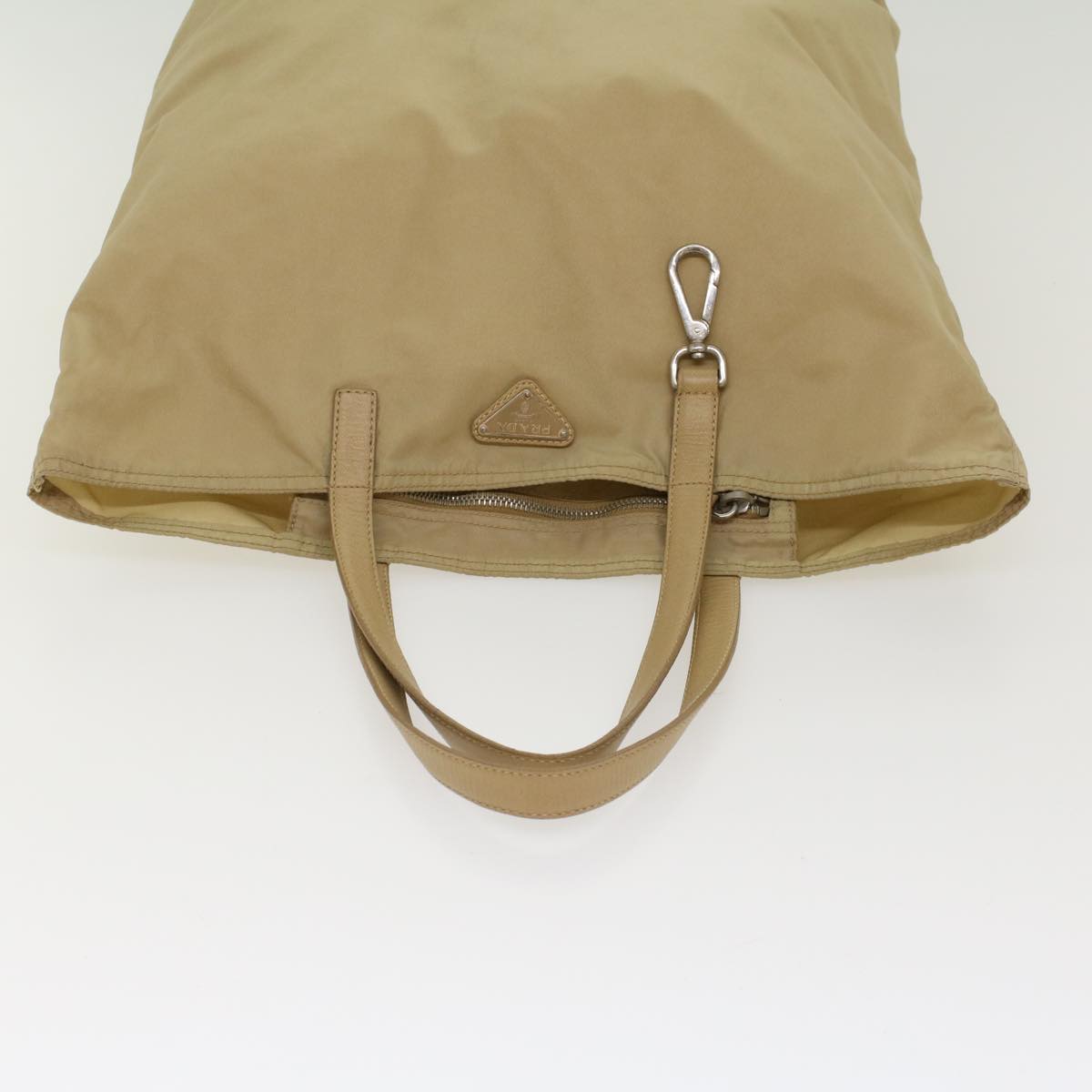 PRADA Tote Bag Nylon Beige  bs6674