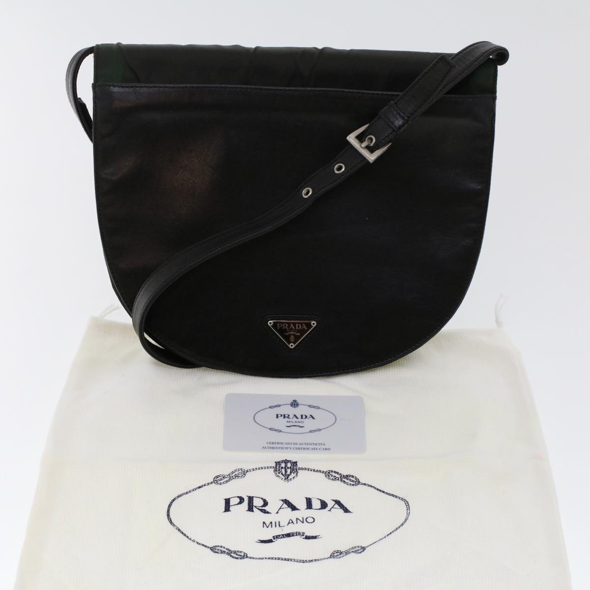 PRADA Shoulder Bag Nylon Green  bs6728