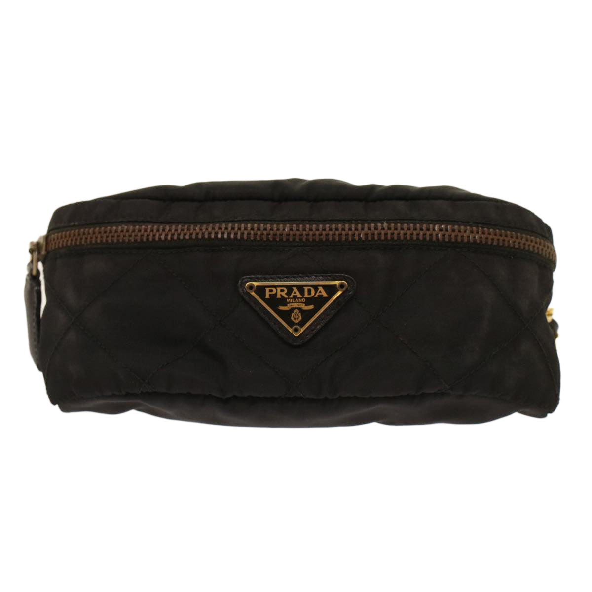 PRADA Chain Shoulder Bag Nylon Black  bs6812