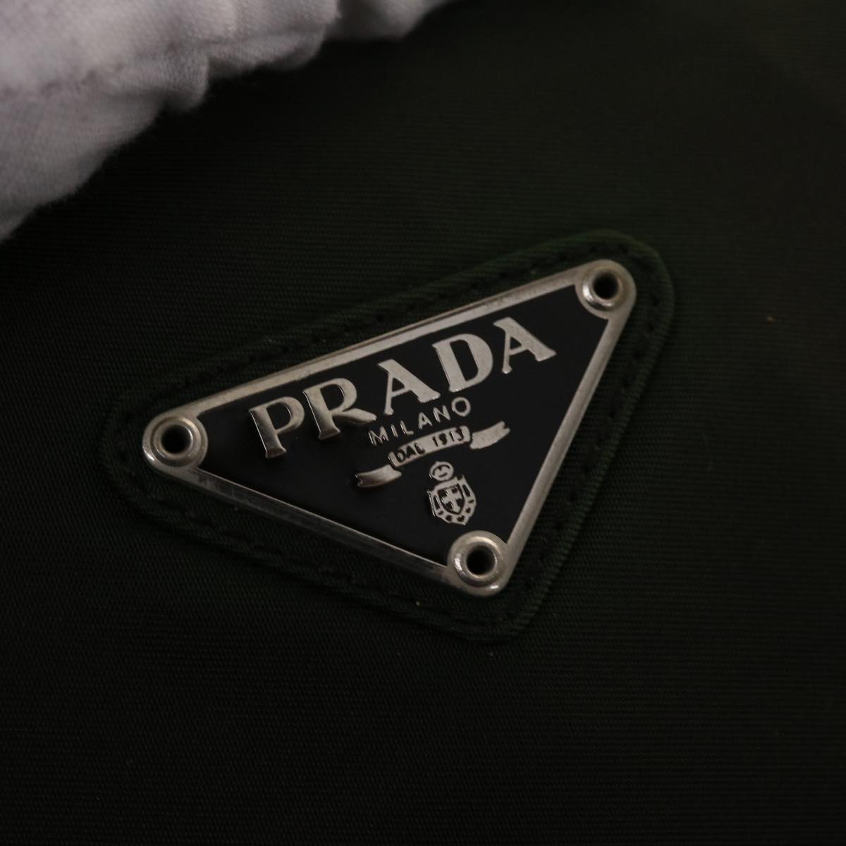 PRADA Shoulder Bag Nylon Green  bs6814