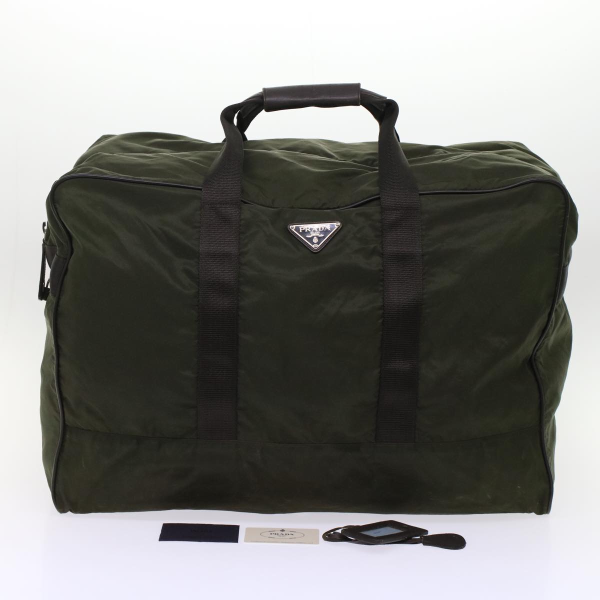 PRADA Boston Bag Nylon Green  bs6934