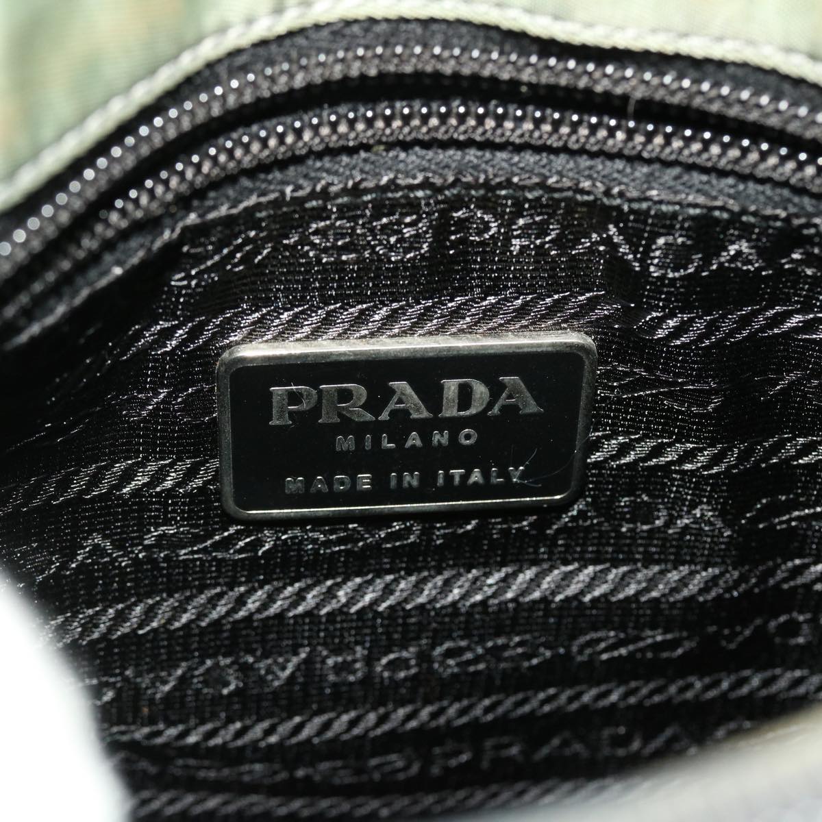 PRADA Shoulder Bag Nylon Gray  bs6980