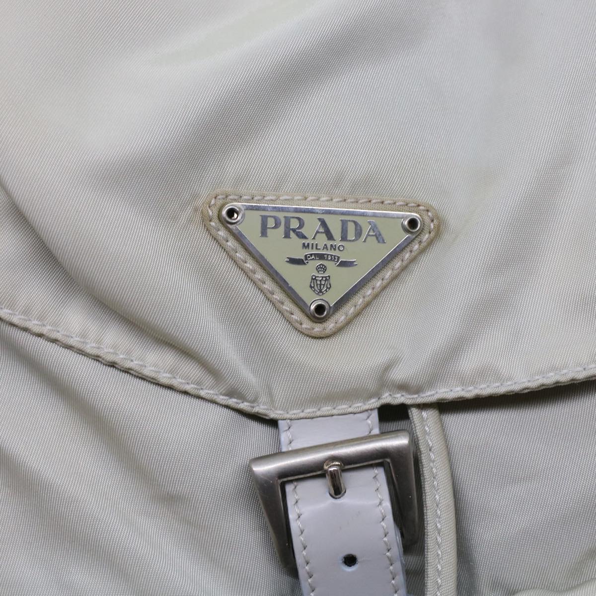 PRADA Backpack Nylon White  bs7046