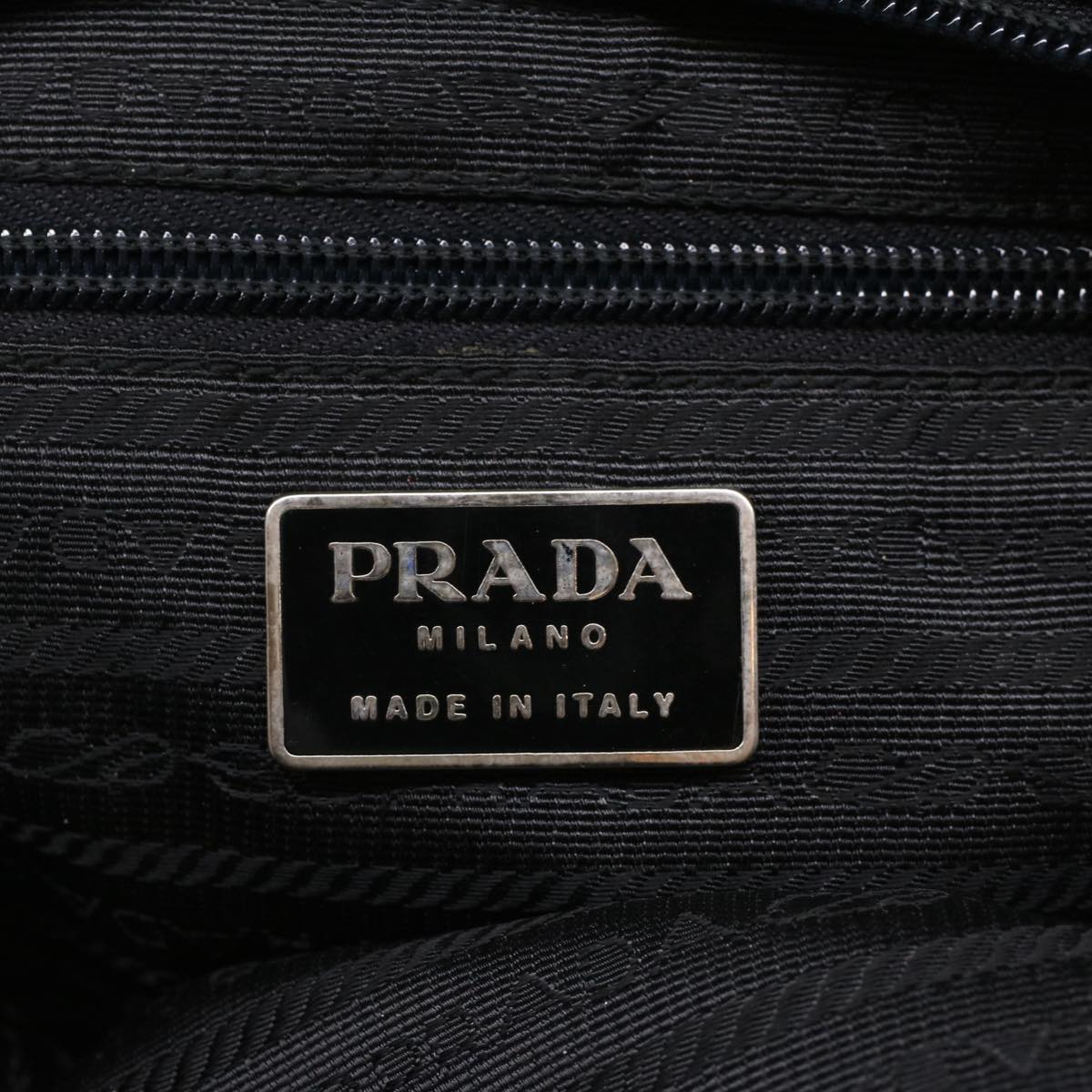 PRADA Hand Bag Nylon Black  bs7229