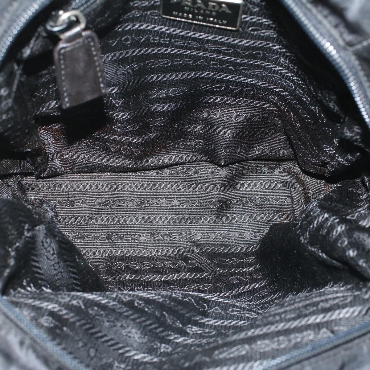 PRADA Hand Bag Nylon Black  bs7229