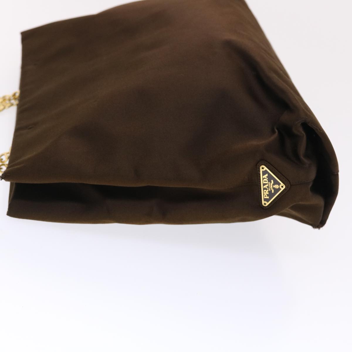 PRADA Chain Shoulder Bag Velor Brown  bs7265