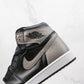 Designer Black Grey Jordan 1 High Q ( Customs And Box ), Jordan 1 Sneakers