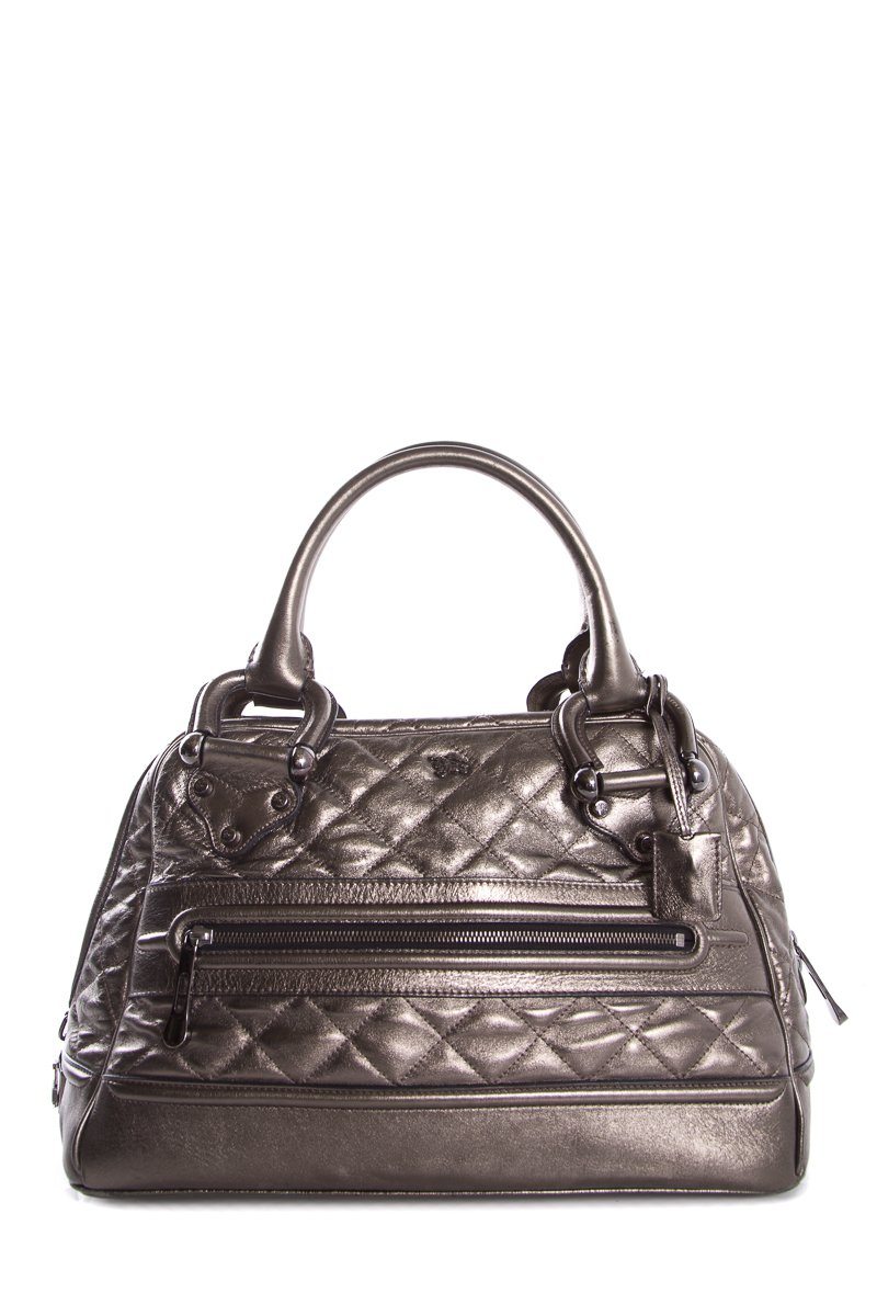 Metallic Burberry Quilted Leather Westbury Tote