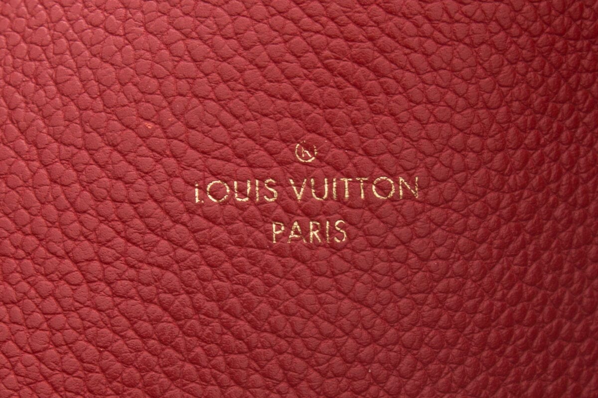 Louis Vuitton Red Monogram Melie Leather Handbag