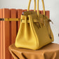 HM Birkin Nata Swift Yellow For Women Gold Toned Hardware 11.8in/30cm