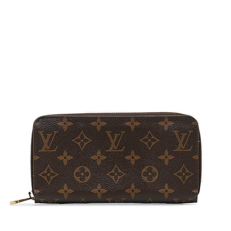 Louis Vuitton Monogram Jeep Wallet Roundfather Long Wallet M41894 Brown Rose Valerie PVC Leather Ladies Louis Vuitton