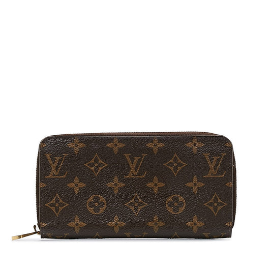 Louis Vuitton Monogram Jeep Wallet Roundfather Long Wallet M41894 Brown Rose Valerie PVC Leather Ladies Louis Vuitton