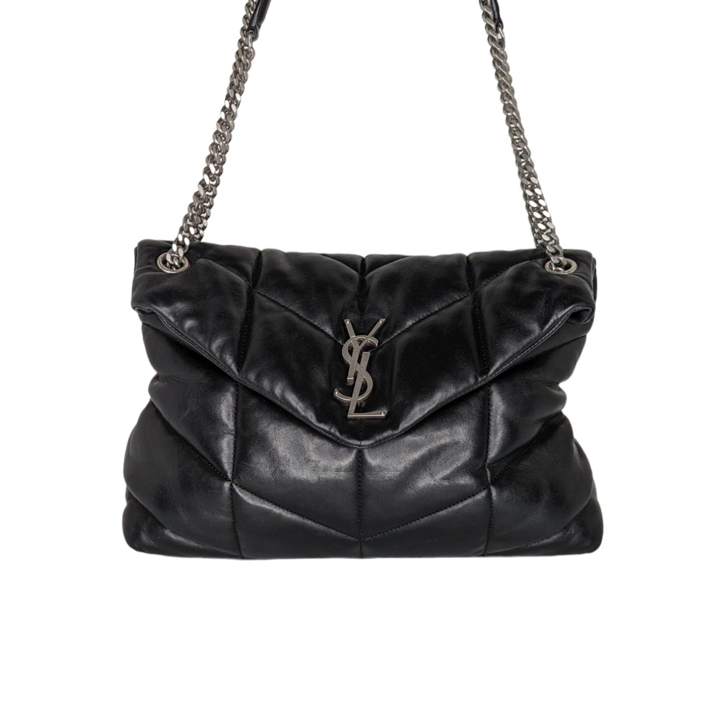 Saint Laurent Loulou Puffer YSL Monogram Flap Shoulder Bag