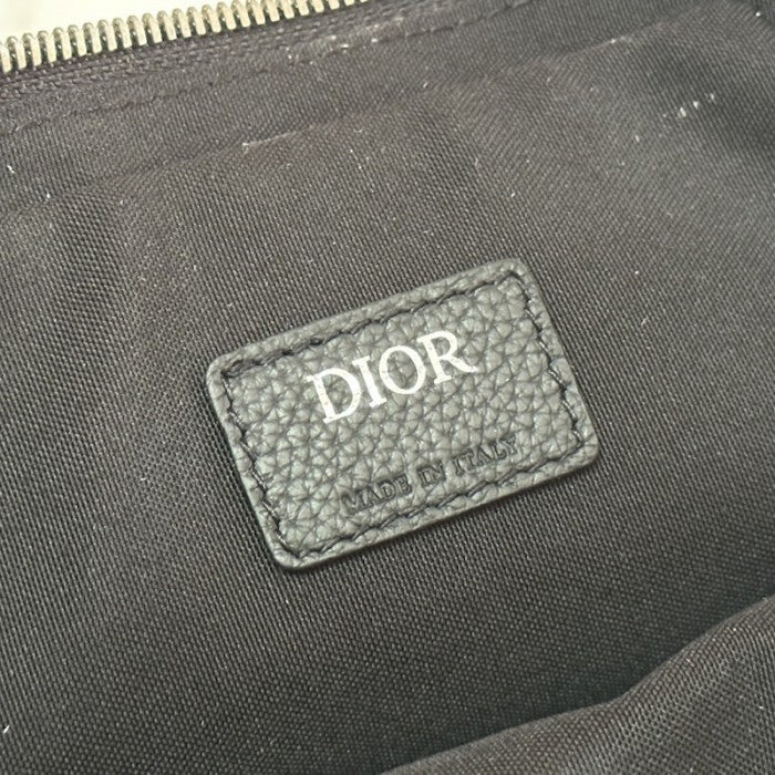 Dior Maxi Safari Bag with Strap Black Dior Oblique Jacquard