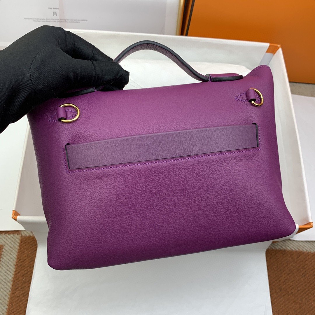 HM 24/24 Mini Evercolor Swift Purple For Women, Womenâ€™s Handbags, Shoulder Bag 8.2in/21cm