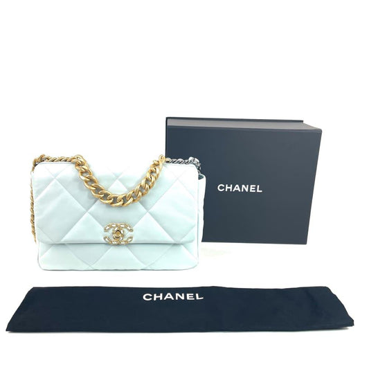 CHANEL 19 Flap Bag -Large Light Blue