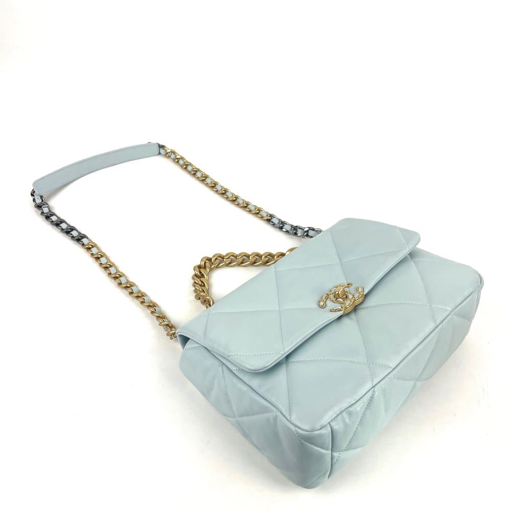 CHANEL 19 Flap Bag -Large Light Blue