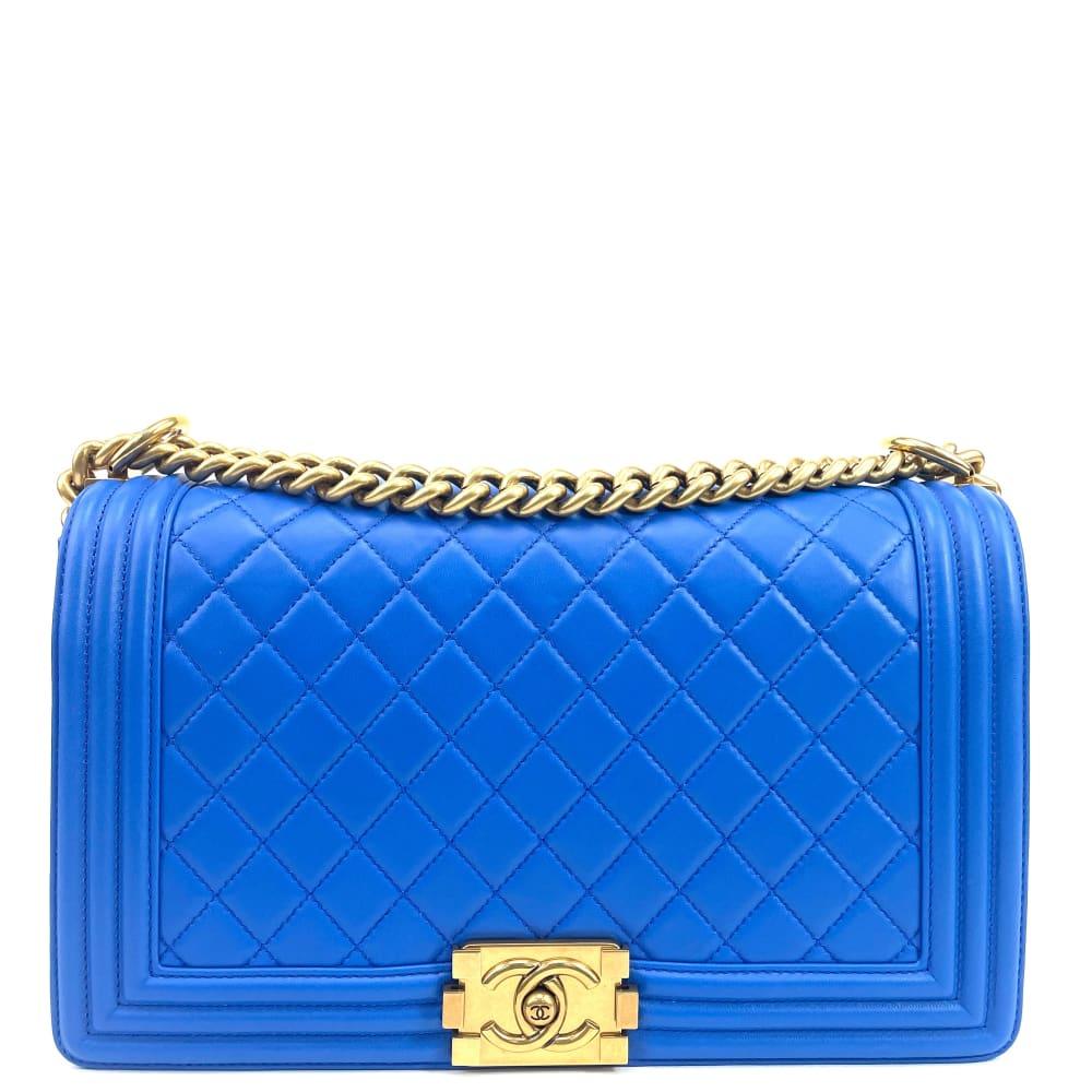 CHANEL New Medium Boy Bag - Blue