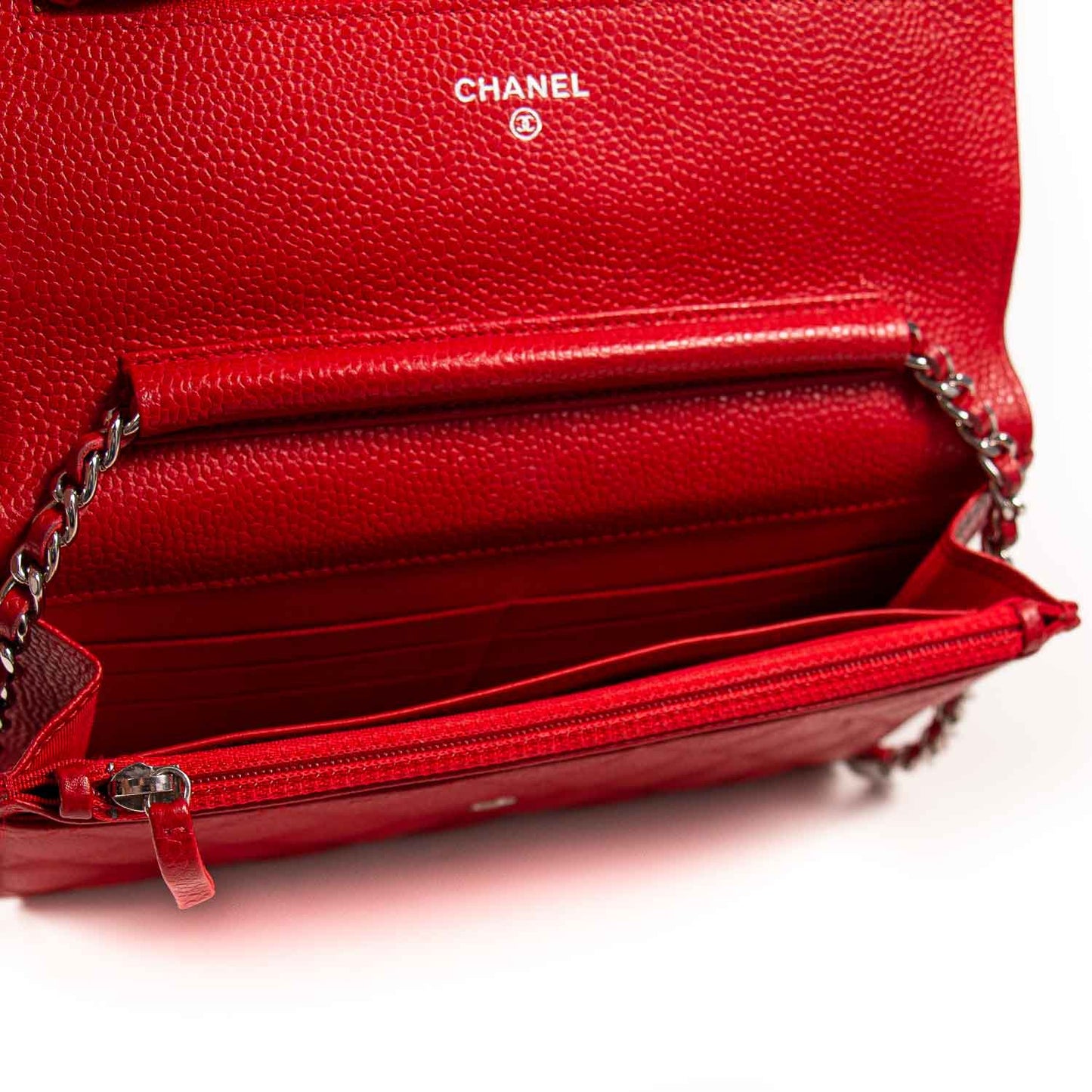 Chanel Caviar Wallet on Chain