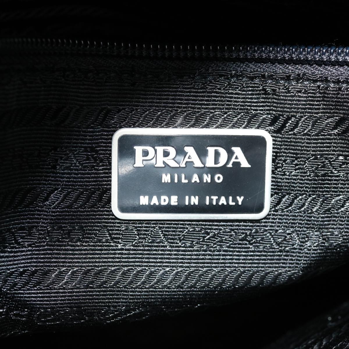 PRADA Tote Bag Patent Leather Gray  cl230