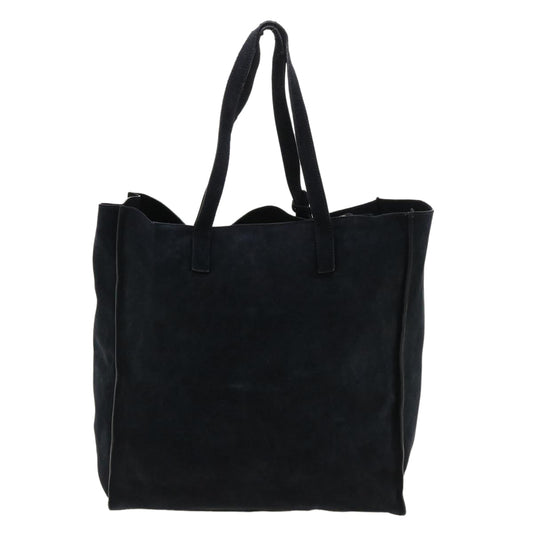 PRADA Tote Bag Suede 2way Navy  cl300