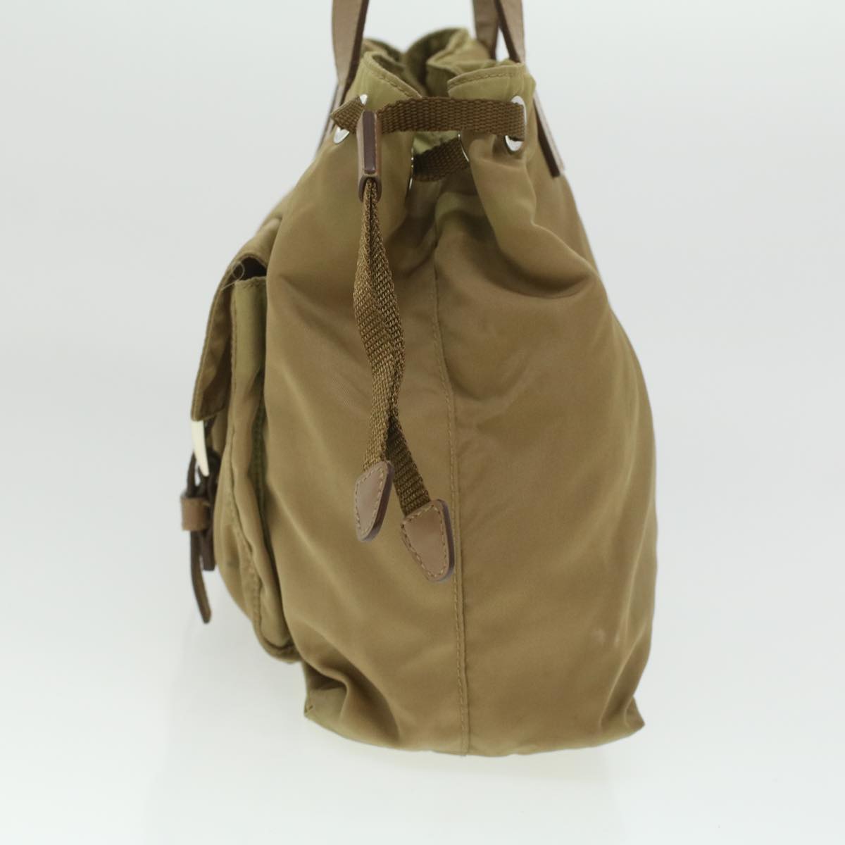 PRADA Shoulder Bag Nylon Khaki  cl322