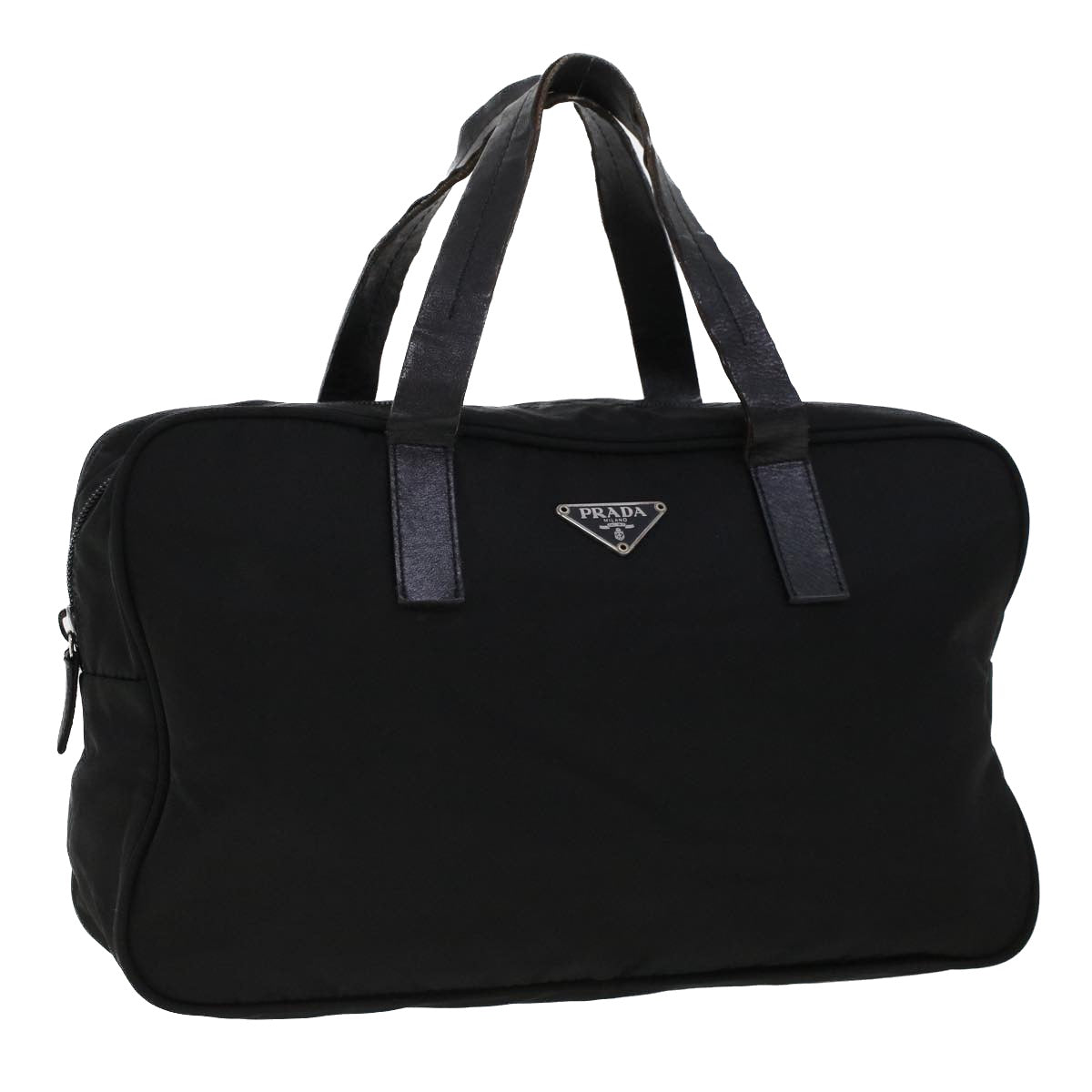 PRADA Hand Bag Nylon Black  cl532