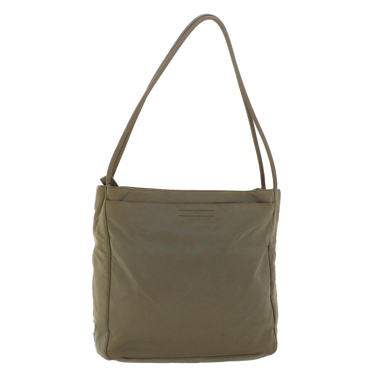 PRADA Shoulder Bag Nylon Khaki  cl556