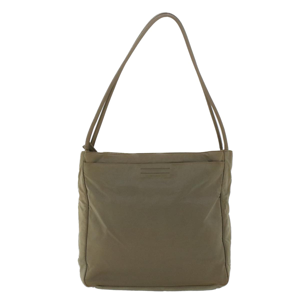 PRADA Shoulder Bag Nylon Khaki  cl556