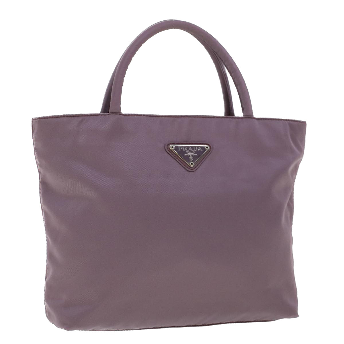 PRADA Hand Bag Nylon Purple  cl574