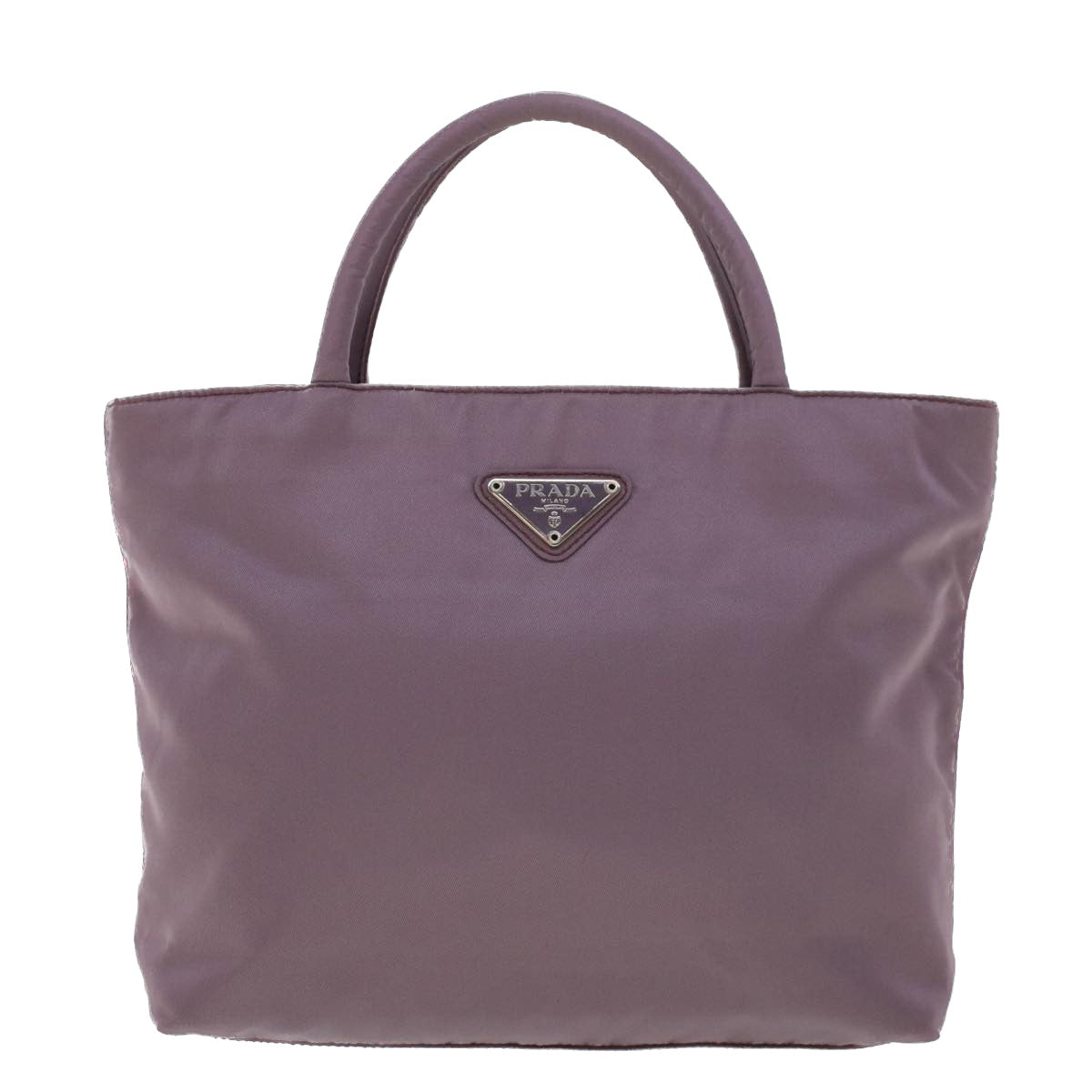 PRADA Hand Bag Nylon Purple  cl574