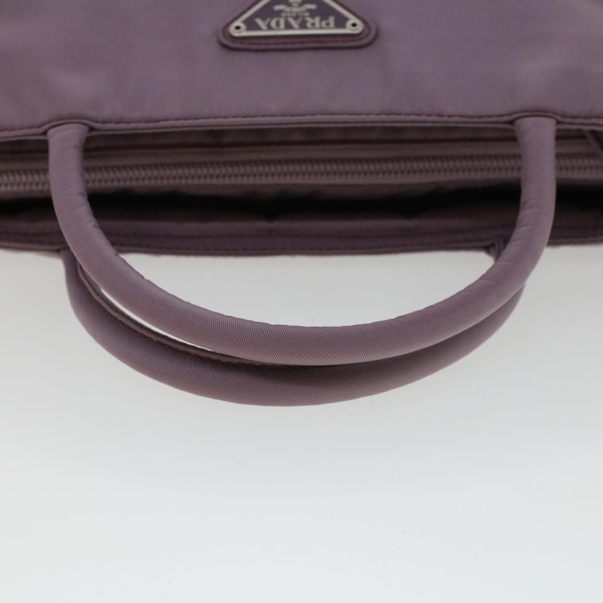 PRADA Hand Bag Nylon Purple  cl574