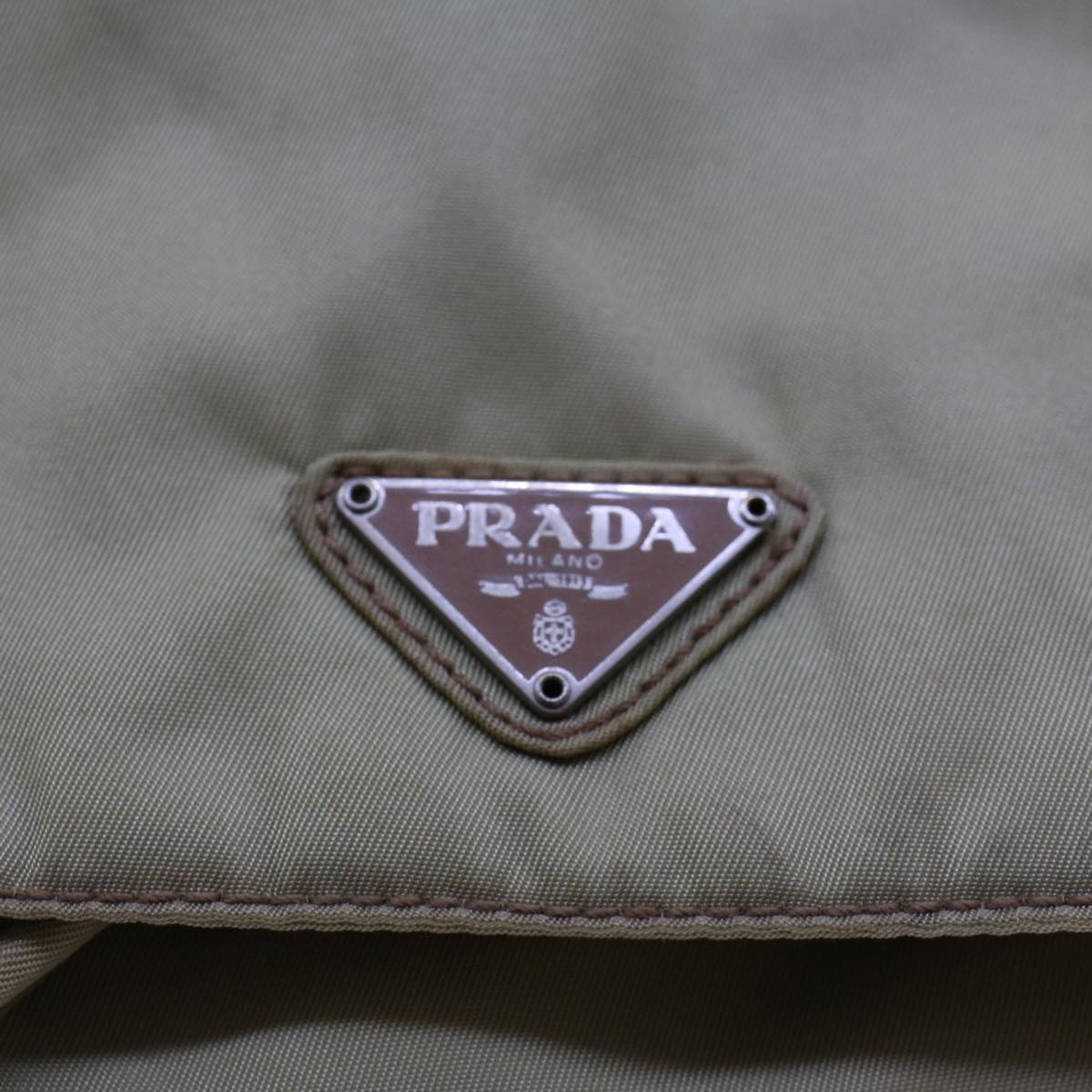 PRADA Backpack Nylon Beige  cl587