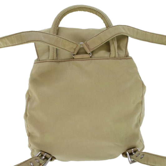 PRADA Backpack Nylon Beige  cl587